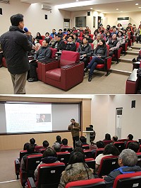 縣府昨天召開天下論壇心得發表會,由秘書長張龍德與參與成員說明會後感想。(圖/文:吳嘉榮)