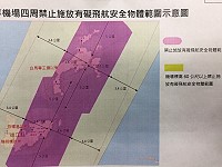 機場四周一定範圍禁止飛行無人機,馬祖南北竿地區幾乎都在管制區域內。(圖/文:陳鵬雄)