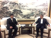 立委陳雪生、大陸國台辦主任張志軍20日北京第2度會面,促請落實小三通航班與遊量及推薦表揚福州一關三檢配合辛勞。(圖:立委陳雪生國會辦公室提供)