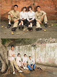 中天、中視原創自製大戲《這些年那些事》外景隊21日到馬祖北竿出外景。(圖:中天電視)