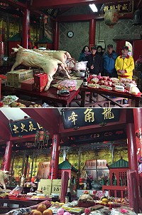 北竿最後一場擺暝24日在芹壁龍角峰廟登場。(圖/文:陳鵬雄)