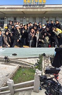 中天「這些年那些事」馬祖外景殺青返台,在機場高喊「馬祖,我們一定會再回來的」。(圖/文:陳鵬雄)