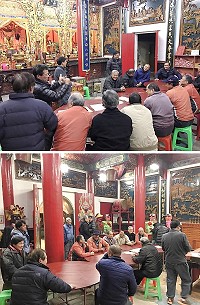 新年新氣象!山隴境白馬尊王廟管理委員會第13屆委員選舉共選出26位新任委員,27日晚間舉辦第一次委員大會及改選主委,結果由現任主委陳書建連任。(圖:山隴境白馬尊王廟管理委員會)