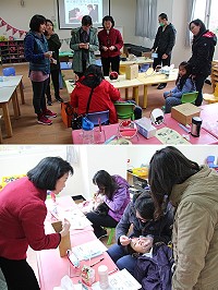 教育部健康促進學校中央輔導委員許愛玲教導教師和家長如何維持兒童口腔衛生,減少蛀牙發生。(圖/文:吳嘉榮)