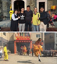 莒光擺暝跳馬奴一角傳承後繼有人,老中青輪番上陣,文化處長吳曉雲豎起大拇指說讚。(圖/文:宋幸儒)