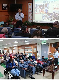 大同之家6日辦理老人自立支援在職教育訓練課程,分享日本及台灣照顧老人自立支援實務經驗與觀念。(圖/文:吳嘉榮)