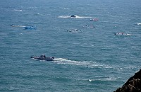 　進入春季，東引北固礁海域又湧現釣鱸魚的熱況。（圖／文：陳其敏）
