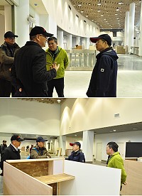 福澳新行政旅運大樓4月1日起開始試營運,航港局副局長李雲萬昨日下午特地前往視察旅運大樓,了解工程進度。(圖/文:馮紹夫)