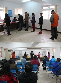 　馬祖區漁會18日第23屆會員代表、漁民小組正副組長選舉，參與民眾相當踴躍。（圖／文：吳嘉榮）