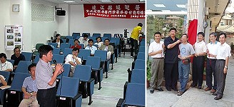 (右圖)民國96年馬祖口腔醫療照護網正式成立,王人豪(右2)、現任衛福部長陳時中(右3、時任衛署副署長)、陳雪生(左2、時任縣長)、劉增應(右1、時任衛生局長)、林雅青(左3、執行牙醫師)、林惠官(左1、故前立委)揭牌儀式暨馬祖口腔醫療照護網成立,前衛署副署長、現任衛福部長陳時中巡迴宣導說明。(圖:本報資料室)