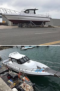 　橋仔漁民投資建造的全新娛樂漁船「崴盛號」澎湖完工下水，近期返馬加入營運。（圖：王家文提供）