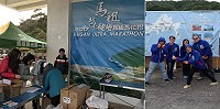 北竿硬地超級馬拉松選手物資24日開始發放,參賽禮酷炫專屬外套深獲大家喜愛。(圖:吳嘉榮、連江縣政府)