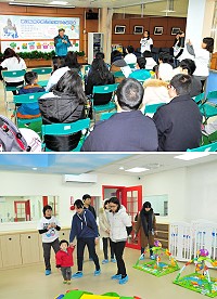 南竿家長們期待已久的公共托育中心終於與大家見面,招生說明會吸引數十位新生兒家長前往關心及參觀中心設施;南竿公托即起歡迎蒞臨參觀,歡迎有需要的家長多加指教。(圖/文:曹重偉)