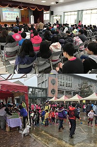 介壽國中小29日歡慶設校42年,校方精心安排一系列活動,許多家長和民眾都熱情前來參與。(圖/文:吳嘉榮)