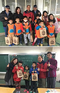 兒童節前夕,莒光鄉公所準備小禮物祝小朋友兒童節快樂。(圖/文:宋幸儒)