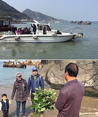 橋仔往大坵固定生態航班4月1日正式開跑,5分鐘船程即可登島尋鹿。(圖/文:陳鵬雄)