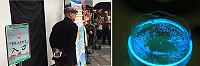 　連江縣政府2017馬祖「藍眼淚」1日發表會現場特別設置體驗觀看人工培養繁殖「藍眼淚」暗室暨海大開始進行馬祖藍眼淚大量培養，目前已經初步獲得成功。（圖：馬祖日報、臺灣海洋大學）