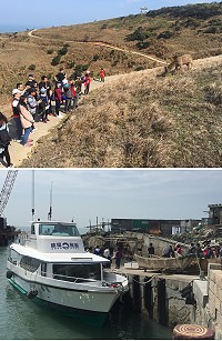 清明連假大坵島迎來單日超過160位遊客登島尋鹿。(圖/文:陳鵬雄)