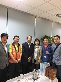縣府秘書長張龍德及地政局長曹爾元走訪新北市新店地政所表達謝意及交換意見。(圖:連江縣地政局)