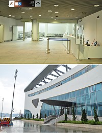 福澳新旅運大樓今日起開始試營運,小三通、新華改到新大樓售票,同時辦理入出境。(圖/文:馮紹夫)