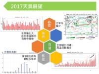 　中央氣象局2017年天氣展望出爐，地球暖化在主導極端天氣的變化。（圖：中央氣象局）
