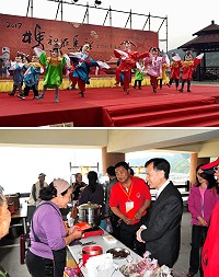 媽祖聖誕系列活動掀高潮,16日園遊會搭配下午才藝表演,人氣相當旺,吸引超過800位大小朋友前往同樂;縣長劉增應在近午時分專程前往關心,在主委費新民陪同下到每個攤位探訪及致贈紅包。(圖/文:曹重偉)