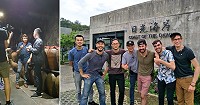 美國知名旅遊節目booze traveler酒醉旅行家主持人Jack Maxwell及劇組人員來訪馬祖製作專題。(圖:馬祖酒廠、日光海岸)