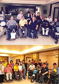 臺中市山海屯脊髓損傷協會一行用輪椅在馬祖展開3天2夜自由行,衛福局也提供旅遊協助。(圖/文:馮紹夫)