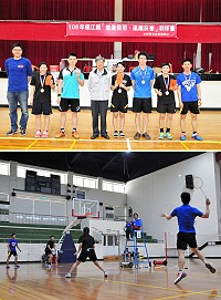 「健康飛羽•遠離菸害」羽球賽第二天混雙賽事更加精彩,每場都打得難分難捨,結果由地區年輕搭檔劉瑞文、李若瑜殺出重圍,力克群雄拿下金牌。(圖/文:曹重偉)