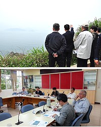 交通部運輸研究所馬祖考察評估南北竿大橋預定地,並召開座談會了解馬祖交通待改善之處。(圖/文:馮紹夫)