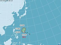 今年第一號颱風「梅花」生成!氣象站觀測對臺灣及馬祖不會有直接影響。(圖:馬祖氣象站)
