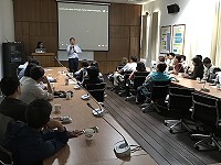 　百年燈塔古蹟保育與傳承座談會4日舉行，香港城市大學分享他們一系列燈塔調查的成果。（圖／文：吳嘉榮）