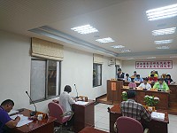 　東引鄉民代表會第10屆第5次定期大會開議，聽取鄉長施政報告。（圖／文：陳其敏）