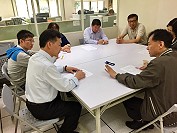 地政業務龐大繁雜,第一線工作人員辛苦及壓力沉重,縣長劉增應10日特別到地政局關心局務及了解人力需求。(圖/文:曹重偉)