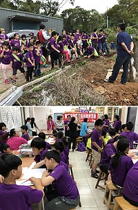 仁愛國小12日舉辦親子共遊和校內母親節活動,邀請父母親和孩子共享溫馨佳節。(圖/文:吳嘉榮)