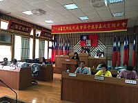 莒光鄉民代表會第10屆第5次定期大會開議,鄉長謝春欗率各課室主管作施政報告。(圖/文:宋幸儒)