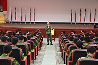 楊指揮官親自主持離營宣教。(圖/文:謝佳熹)