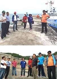 北竿鄉代會進行本會期第一天鄉政考察議程。(圖/文:陳鵬雄)