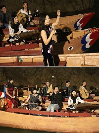 2017北海仲夏音樂會19日於南竿北海坑道演出,帶給觀眾視覺和聽覺雙重的藝文體驗。(圖/文:吳嘉榮)