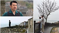 男女主角之一在南竿津板濱海步道場景暨劇情選定芹壁作為飾演父子男主角的漁村新家。(圖:中天電視提供)