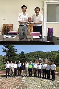 大陸福建省水利廳巡視員劉子維一行23日來馬參訪交流,並和連江縣自來水廠討論應急供水方案,評估運水可行性。(圖/文:吳嘉榮)