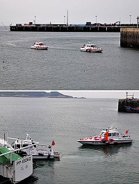 　海巡署「快打部隊」今年再度進駐馬祖！PP-607、PP-609兩艘特勤快艇昨天下午抵馬報到，準備打擊大陸海釣快艇。（圖／文：曹重偉）