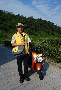 馬管處打破服務台框架辦理「馬祖i趴GO」行動旅服,以主動出擊的方式提供與眾不同的服務。(圖:馬管處)