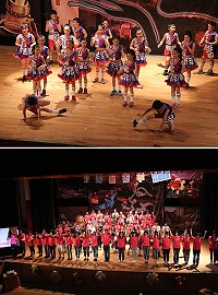 介壽國中小藝術季動態展演3日熱情登場,精彩絕倫的演出,獲得現場觀眾不斷拍手叫好。(圖/文:吳嘉榮)