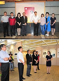 民族英雄林則徐生平史蹟展3日在民俗文物館隆重揭幕,縣府秘書長張龍德、福州市林則徐紀念館長陳繼勇都參加開幕式;此次展出預定至7月10日止,歡迎有興趣軍民踴躍前往欣賞。(圖/文:曹重偉)