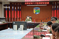 余主任主持馬戰營管制會議。(圖/文:鄭凱仁)