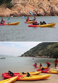 運動i臺灣推廣獨木舟活動24日舉行,吸引許多鄉親和遊客前往體驗。(圖/文:吳嘉榮)