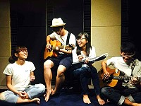 2017北海仲夏音樂會夏日饗宴第5場由台南成大吉他社登場,為鄉親和遊客帶來精彩演出。(圖:馬管處)