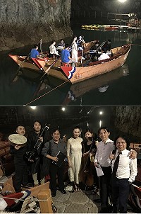 首場藍眼淚坑道迴響音樂會,前音劇廠帶來多首動人歌曲和絕美演奏,讓現場聽眾驚豔不已。(圖/文:吳嘉榮)