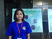 　新竹市私立中華大學行政管理系一年級的陳庭惠同學。（圖／文：朱柏璋）